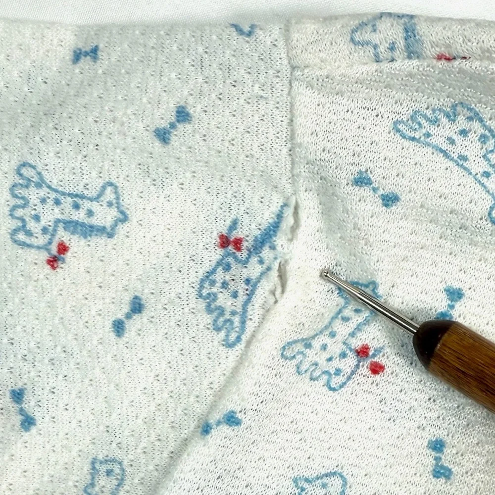 JC PENNEY Toddletime 70s-80s Vintage Baby Boys' Giraffe‎ Button Up Sleepshirt 3